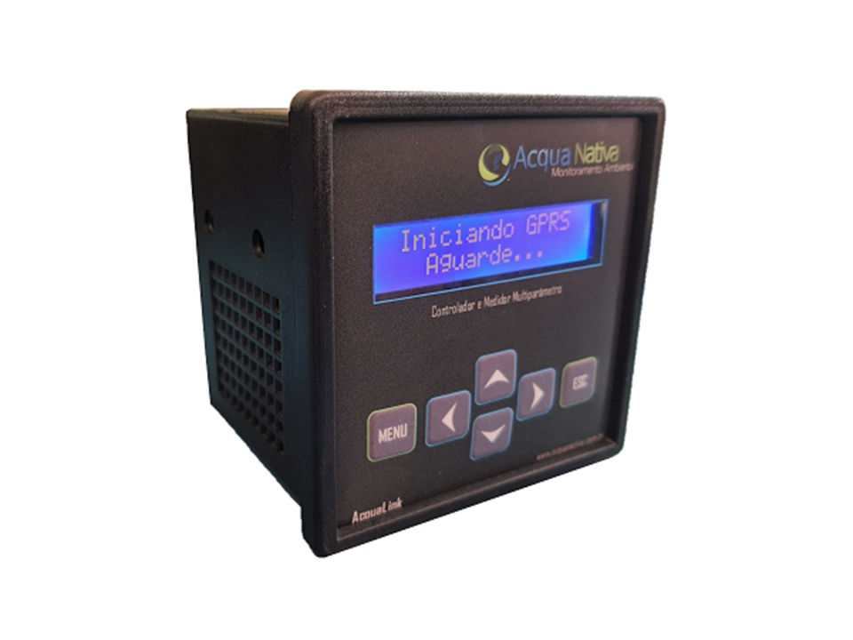 Controlador AcquaLink-AP - Perspectiva Lateral e Acabamento